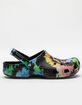 CROCS Classic Black Tie Dye Clogs image number 2