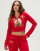 ED HARDY Tiger Mountain Womens Zip-Up Hoodie ED HARDY Tiger Mountain Womens Zip-Up Hoodie