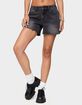 EDIKTED Scottie Low Rise Denim Shorts image number 2