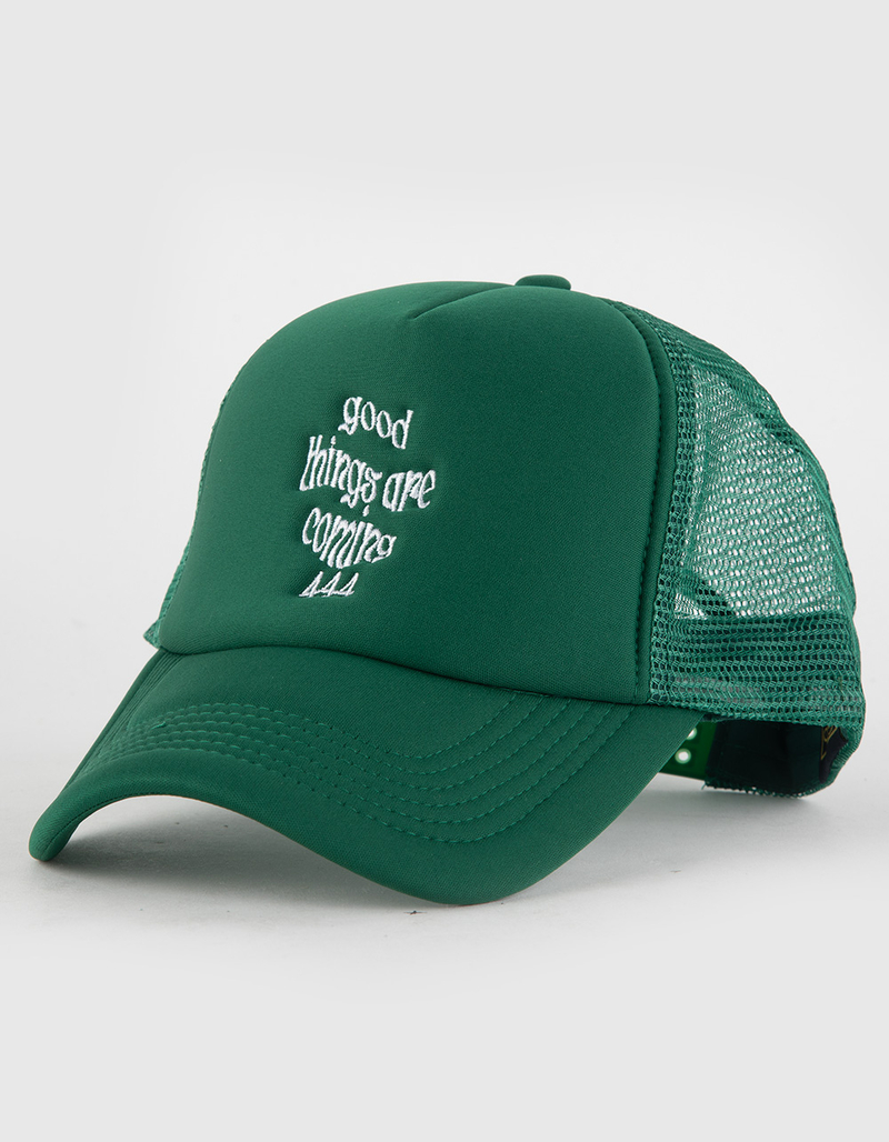Good Things Are Coming 444 Womens Trucker Hat image number 0