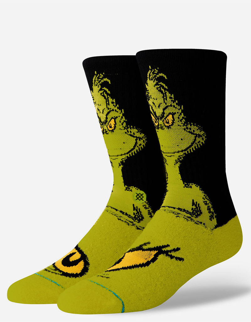 STANCE The Grinch Mens Crew Socks image number 0