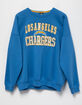 NFL Los Angeles Chargers Embroidered Mens Crewneck Sweatshirt image number 5
