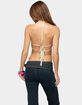 EDIKTED Floral Swirl Chiffon Backless Top image number 3