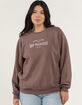 FULL TILT San Francisco Embroidered Womens Crewneck Sweatshirt image number 1
