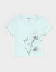 RSQ Girls Side Floral Baby Tee image number 1