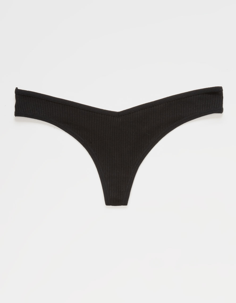 FULL TILT Rib V Thong image number 0