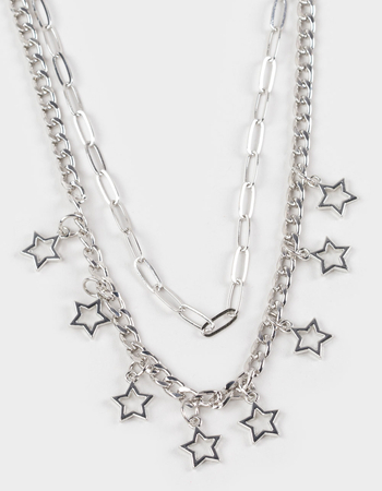 FULL TILT Layered Star Chain Necklace Alternative Image
