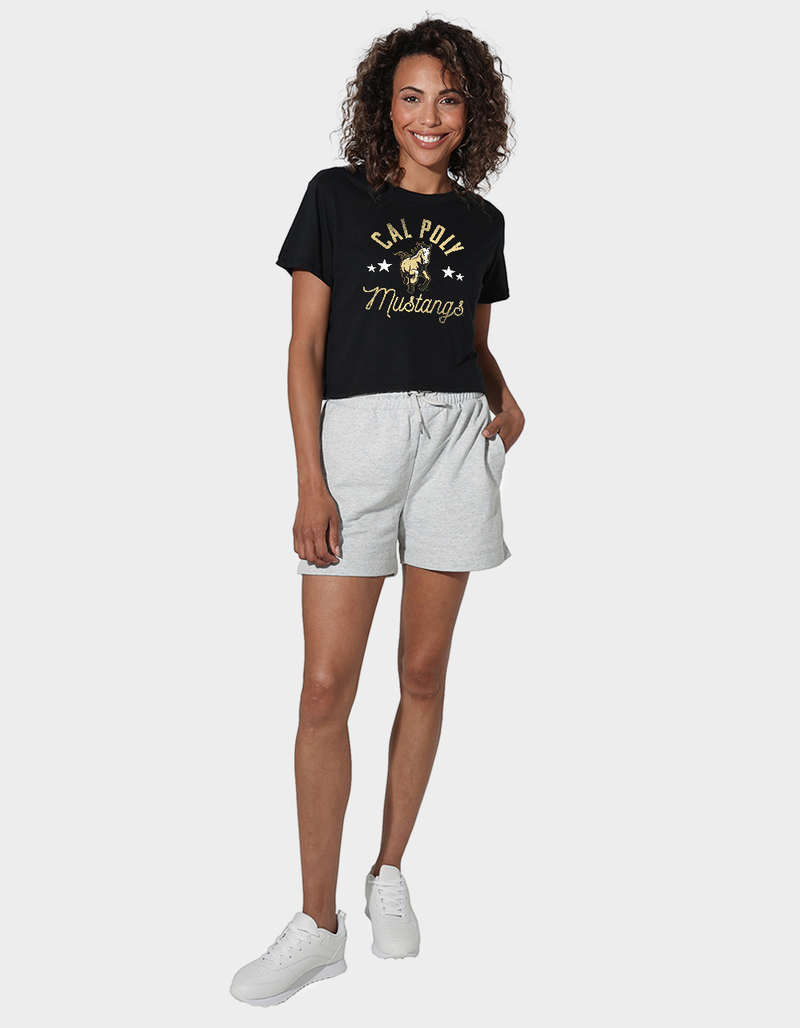 CALIFORNIA POLYTECHNIC STATE UNIVERSITY Official Mustangs Womens Cropped Tee image number 2