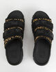 FILA Outdoor Animal Print Womens Black Slide Sandals image number 5