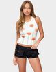 EDIKTED Wild Flowers Ribbed Tank Top image number 1