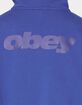 OBEY League Cropped Womens Zip Hoodie image number 5