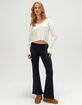RSQ Womens Crop Rib Sweater image number 2