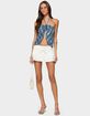 EDIKTED Beaded Floral Split Front Halter Top image number 5