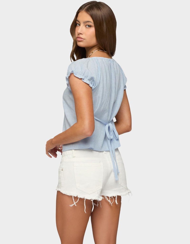 EDIKTED Rhory Pinstripe Babydoll Top image number 2