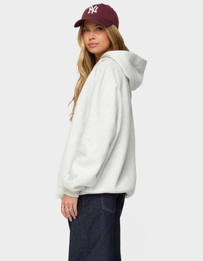 EDIKTED Gali Plaid 67 Oversized Hoodie image number 2