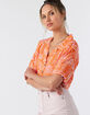 O'NEILL Ophelia Womens Button Up Crop Top image number 3