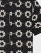 RSQ Mens Floral Crochet Button Up Shirt image number 2