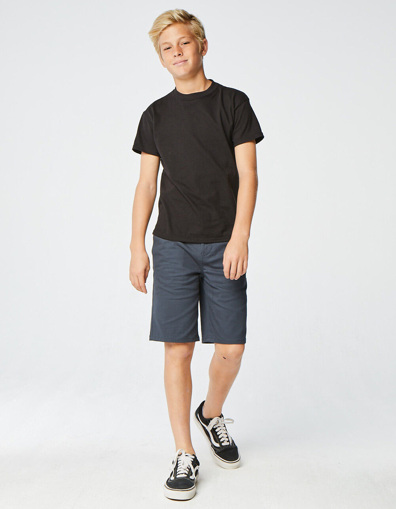 RSQ Boys Washed Navy Chino Shorts image number 0