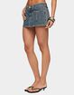EDIKTED Ayala Washed Denim Micro Skort image number 2
