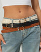 3 Pack Basic Womens Skinny Belts image number 6