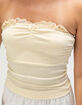 NECTAR CLOTHING Ruffled Pointelle Womens Tube Top image number 5
