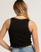 HEART & HIPS Split Neck Womens Thermal Tank Top image number 2