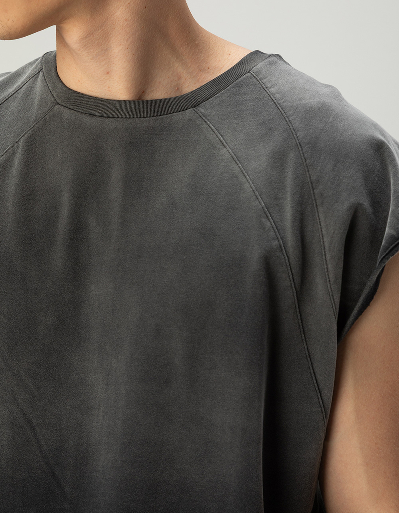 RSQ Mens Cropped Muscle Tee image number 1