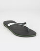 HAVAIANAS Brazil Mix Mens Black & White Sandals image number 1