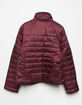 THE NORTH FACE Reversible Mossbud Swirl Burgundy Girls Jacket image number 2