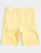 RSQ Fleece Mens Light Yellow Sweat Shorts image number 5