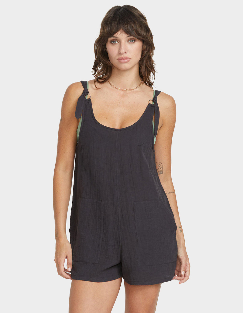 VOLCOM Lived In Lounge Tie Strap Womens Romper image number 0