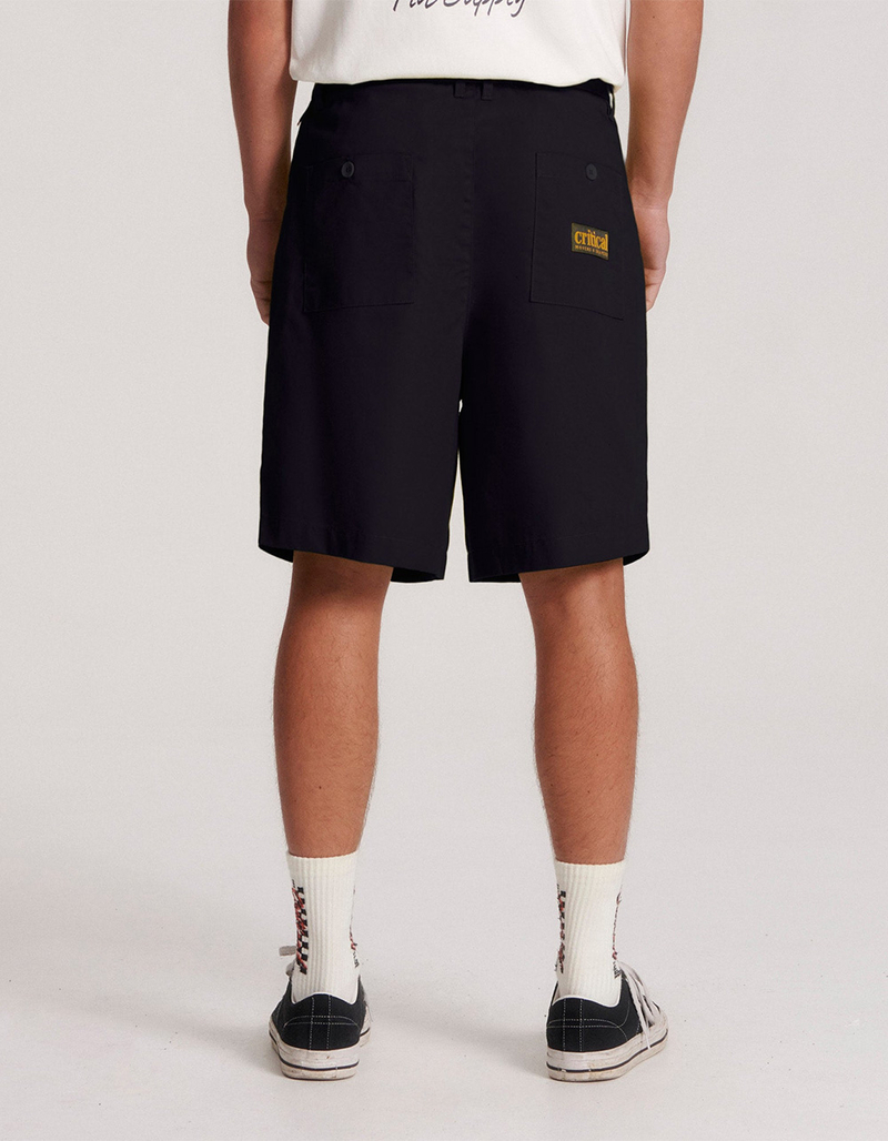 THE CRITICAL SLIDE SOCIETY Harro Mens Pleated Linen Shorts image number 3