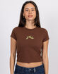 RUSTY Army Womens Baby Tee image number 2