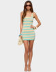 EDIKTED Silvie Striped Knit Mini Dress image number 5