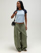 TILLYS Womens Solid Raglan Tee image number 2