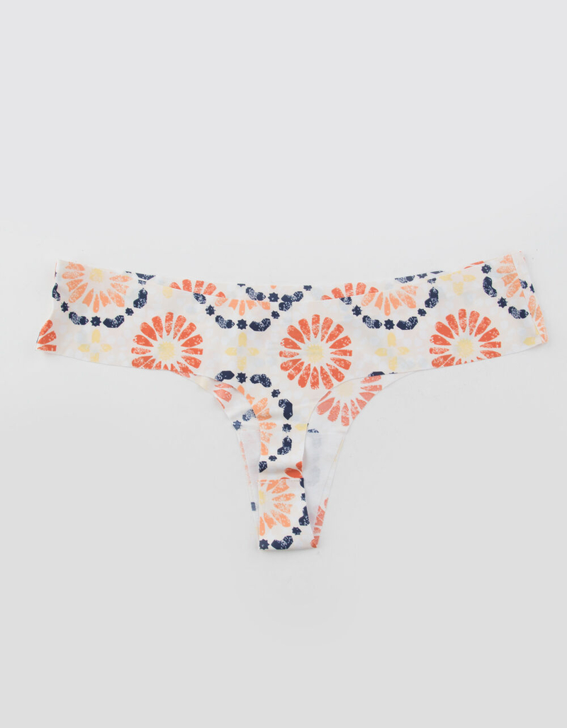 FULL TILT Floral Lasercut Thong image number 1