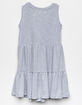 HAYDEN Sleeveless Girls Light Blue Babydoll Dress image number 2