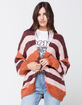 RSQ Stripe Fuzzy Womens Cardigan image number 1