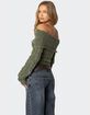 EDIKTED Kenna Fold Over Knit Top image number 2