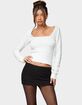 EDIKTED Kerry Square Neck Knit Top image number 1