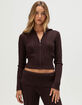 FULL TILT Cable Knit Womens Zip-Up Hoodie image number 1