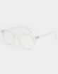 Round Keyhole Clear Blue Light Glasses image number 1