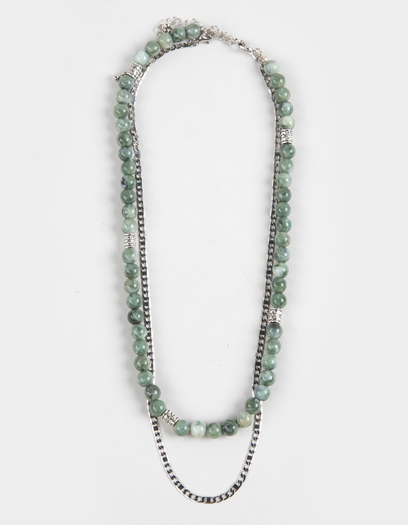 RSQ 2 Pack Beaded/Chain Necklaces image number 0