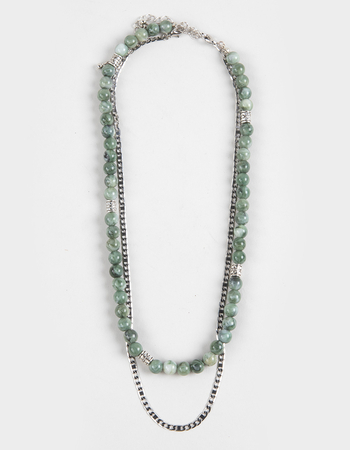 RSQ 2 Pack Beaded/Chain Necklaces Primary Image