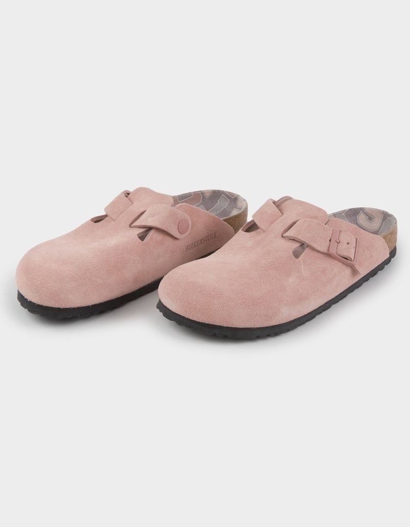 BIRKENSTOCK Boston Varsity Womens Suede Clogs image number 1