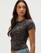 AFFLICTION Roses Womens Tee image number 3