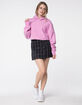 CHAMPION Reverse Weave Pink Womens Crop Hoodie image number 4