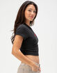NIKE Sportswear Chill Knit Womens Crop Tee image number 3
