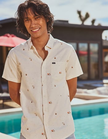 RIP CURL Skelly Breach Mens Button Up Shirt Primary Image