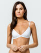 FULL TILT Basic Triangle White Bralette image number 1